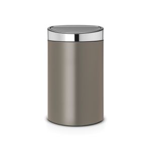 cos de gunoi din inox platinat mat 40 l touch 8710755114885