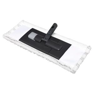 Mop plat cu lavetă, plastic+ poliester, 47x 17x 2 cm, Click&Clean, Five- 3560237583761