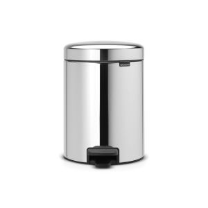 cos gunoi inox cu pedala brabantia newicon 5 l lucios 8710755112621