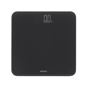 Cântar digital cu baterii, sticlă, gri închis, 30x30x2.4 cm, max. 180 kg, ReNew, Brabantia - 8710755280122