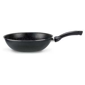 Tigaie wok, aluminiu, negru, 28 cm, BioStone, Pensofal - 8020173085132