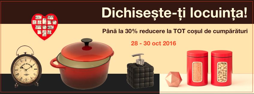 Dichisește-ți casa: discounturi de până la 30% doar în acest weekend