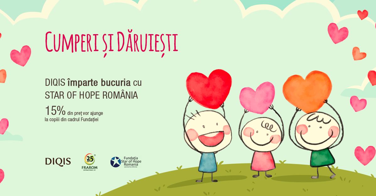 Diqis împarte bucuria cu copiii Star of Hope România