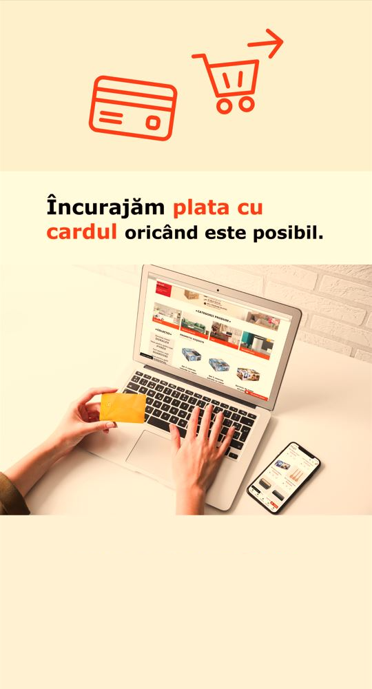 Incurajam plata cu cardul oricand este posibil